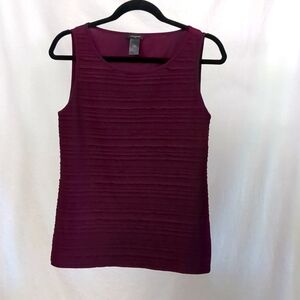Ann Taylor Sleeveless Plum Top Size M